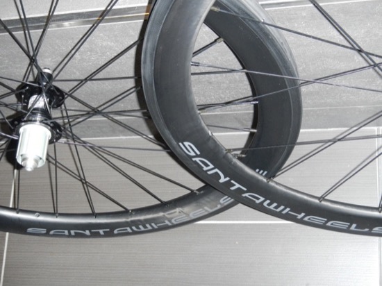 Roues route artisanales carbone tubular 50mm (2)