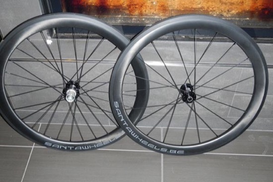 Roues route artisanales carbone tubular 50mm (4)